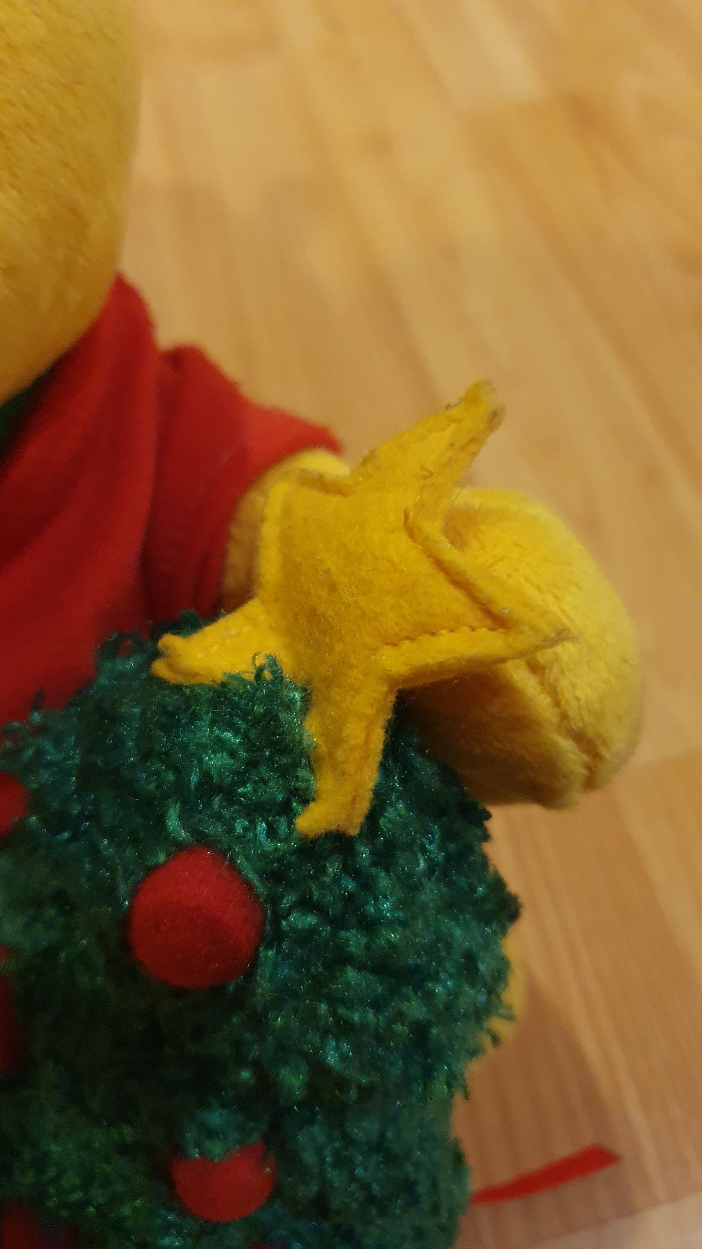 Original Disney Winnie the Pooh Christmas plush with movement and music. Never been used.