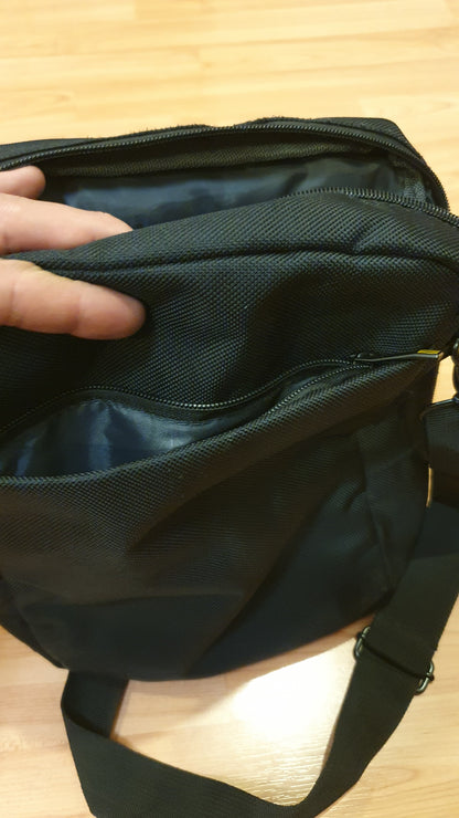 Travel Blue Black Crossbody Bag