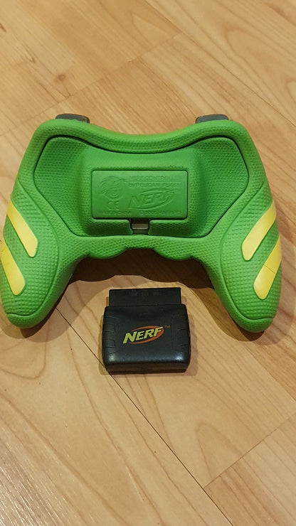 NERF / Pelican Green and Blue Wireless Video Game Controller - Used