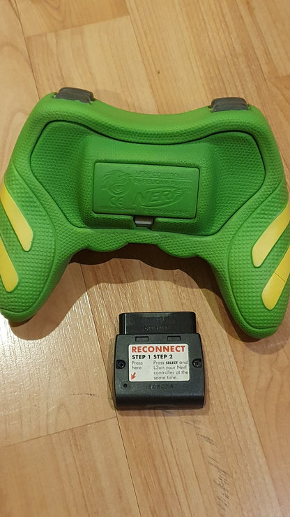 NERF / Pelican Green and Blue Wireless Video Game Controller - Used