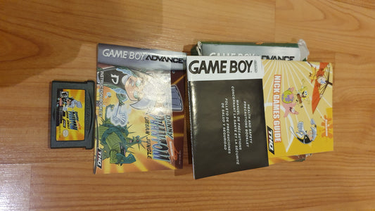 Lot of 5 original Gameboy games in excellent condition: 3 in a box, a Yugioh game in a box, 2 Danny Phantom games in a box, and 2 cartridges (1 Spiderman and Inspector Gadget) - Used.