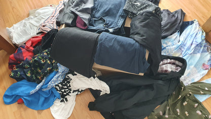Bales of premium clothing