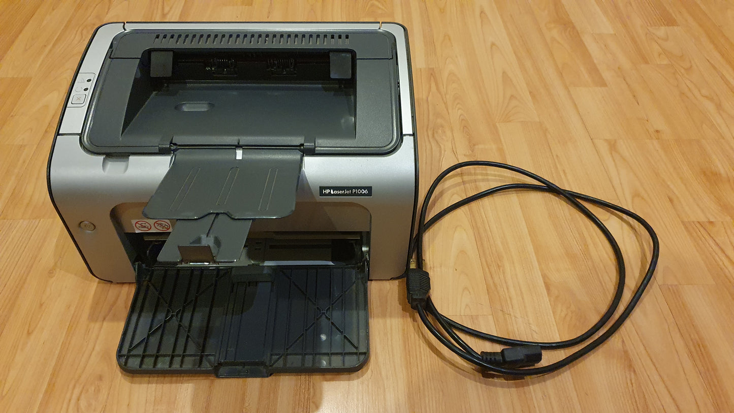 HP LaserJet P1006 Black and Gray Monochrome Laser Printer - Used