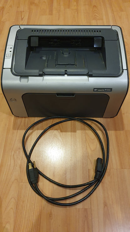 HP LaserJet P1006 Black and Gray Monochrome Laser Printer - Used