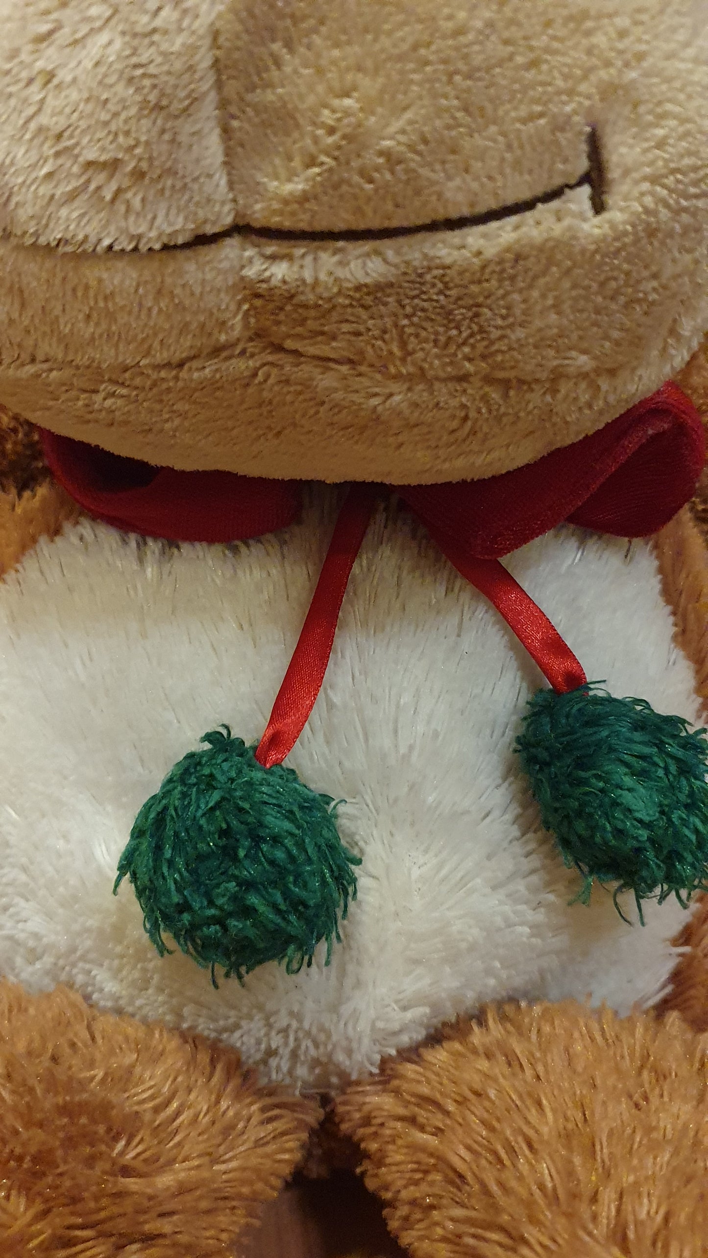 Brown Christmas Reindeer Plush - Lightly Used